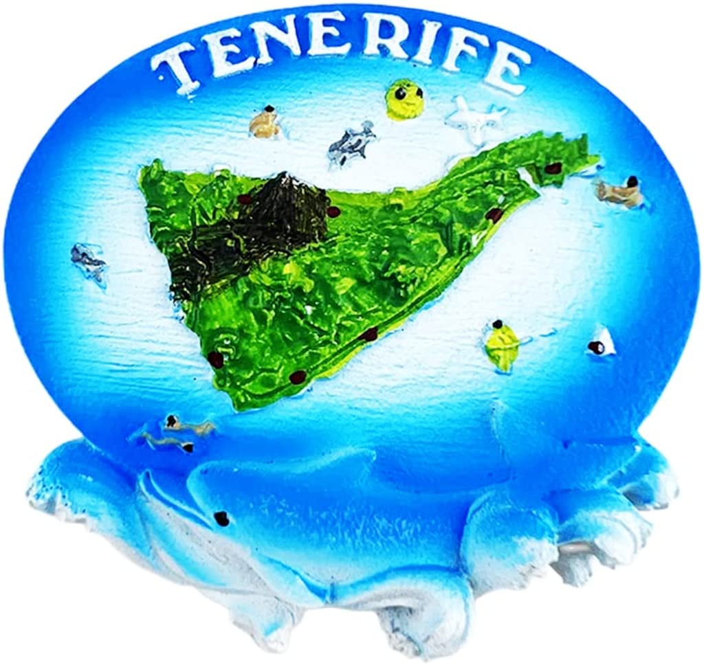 Resin-1508 Tenerife Spain Tenerife Fridge Magnet Refrigerator Magnet Decoration Magnet Sticker Souvenir Resin Crafts