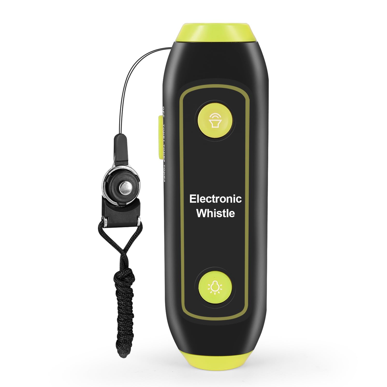 Fischietto Elettronico, Suono Forte a 3 Toni con LED Flashlight SOS Stroboscopico per Arbitro Addestramento Cani Sport