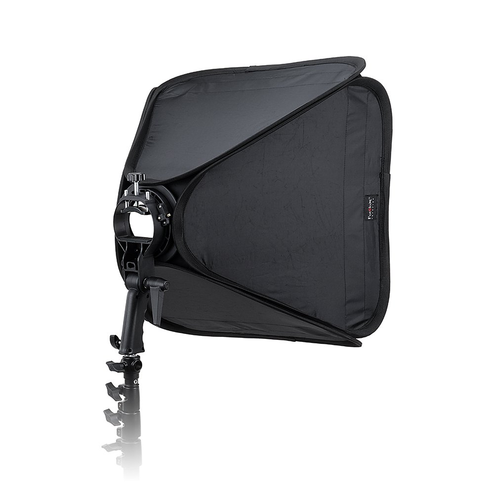 FotodioxPro Foldable Softbox 20x20in (50x50cm) with Flash Bracket for Speedlights and Bowen Mount Strobes