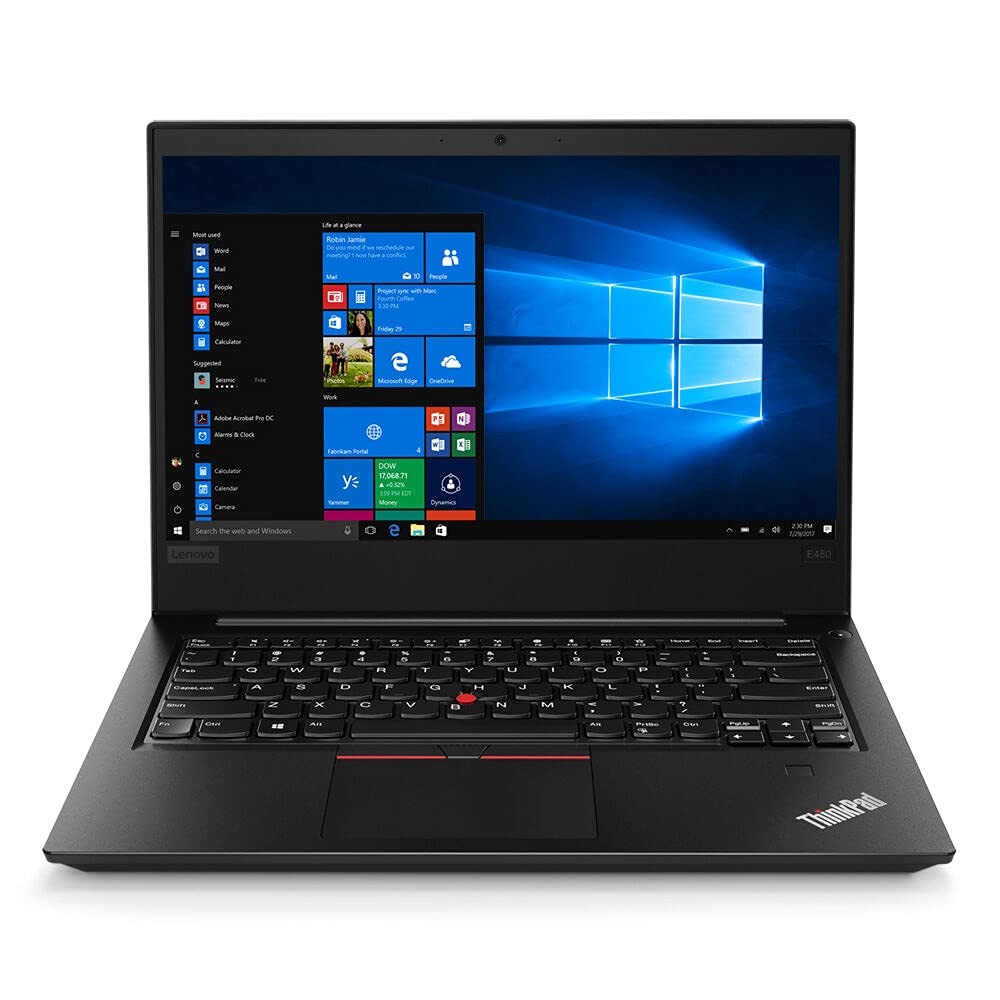 Refurbished) Lenovo ThinkPad E480 Thin and Light intel 7th Gen