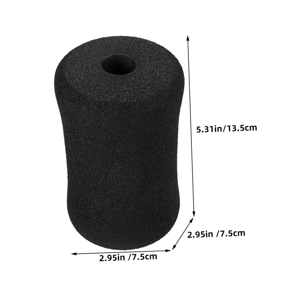 GOOHOCHY Deep Tissue Foam Roller Replacement Pads 10 Pcs Black Gym Equipment Pad for Leg Extension Machines