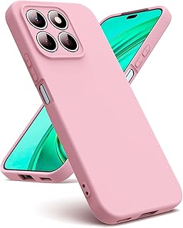 جراب سيليكون عالي الجودة بتصميم عصري انسيابي وبطانة داخلية، متوافق مع هونر X8B (وردي)