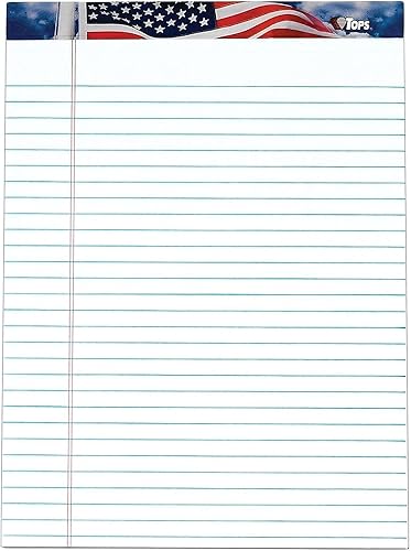 Miniatura 2 de TOPS 75111 American Pride - Bloc de escritura legalancho, 8 12 x 11 34, blanco, 50 hojas (paquete de 12)
