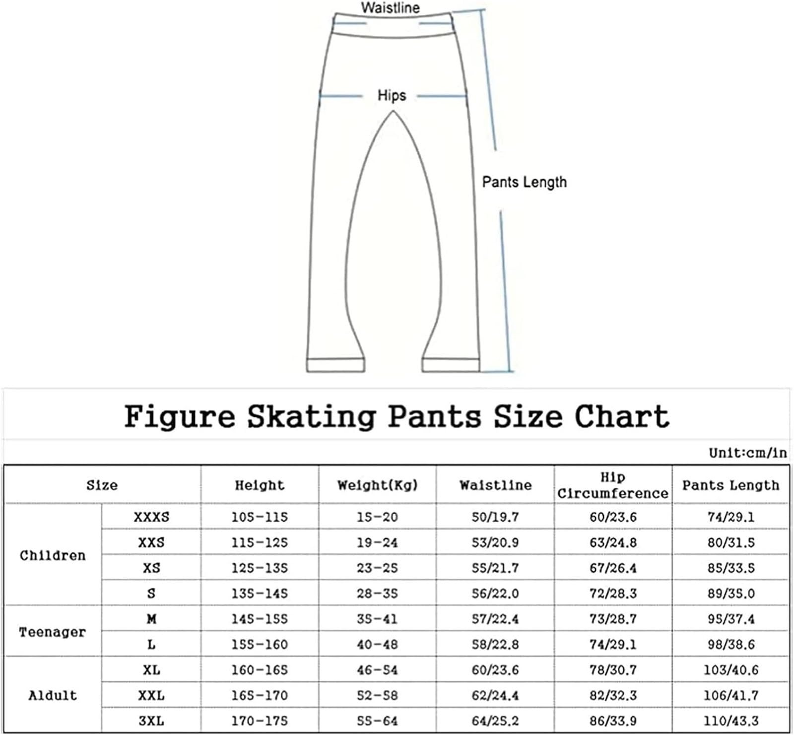 Pattinaggio Artistico Pantaloni Caldo Pile Pattinaggio Pantaloni Strisce Comodo Caldo Abbigliamento da Pantaloni da Allenamento Pantaloni da Skate