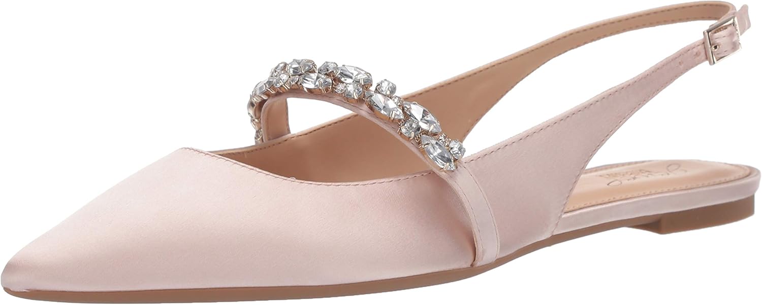 Jewel Badgley Mischka Bambi Pointed Toe Sling Back
