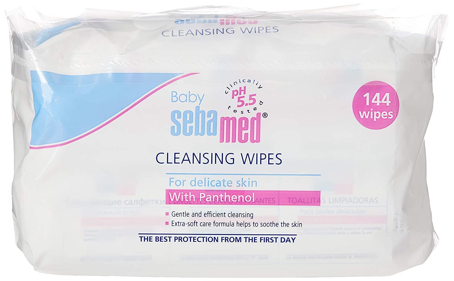 Sebamed Baby Wet Wipes, 72 x 2 Duo Pack