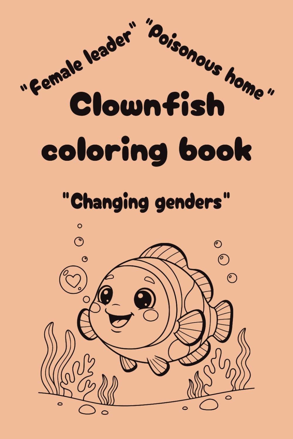 Clownfish coloring book with facts