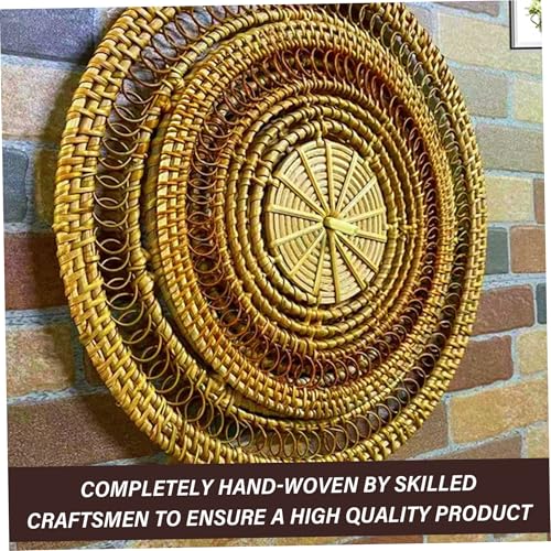 Panier suspendu en osier de style classique naturel haut de gamme