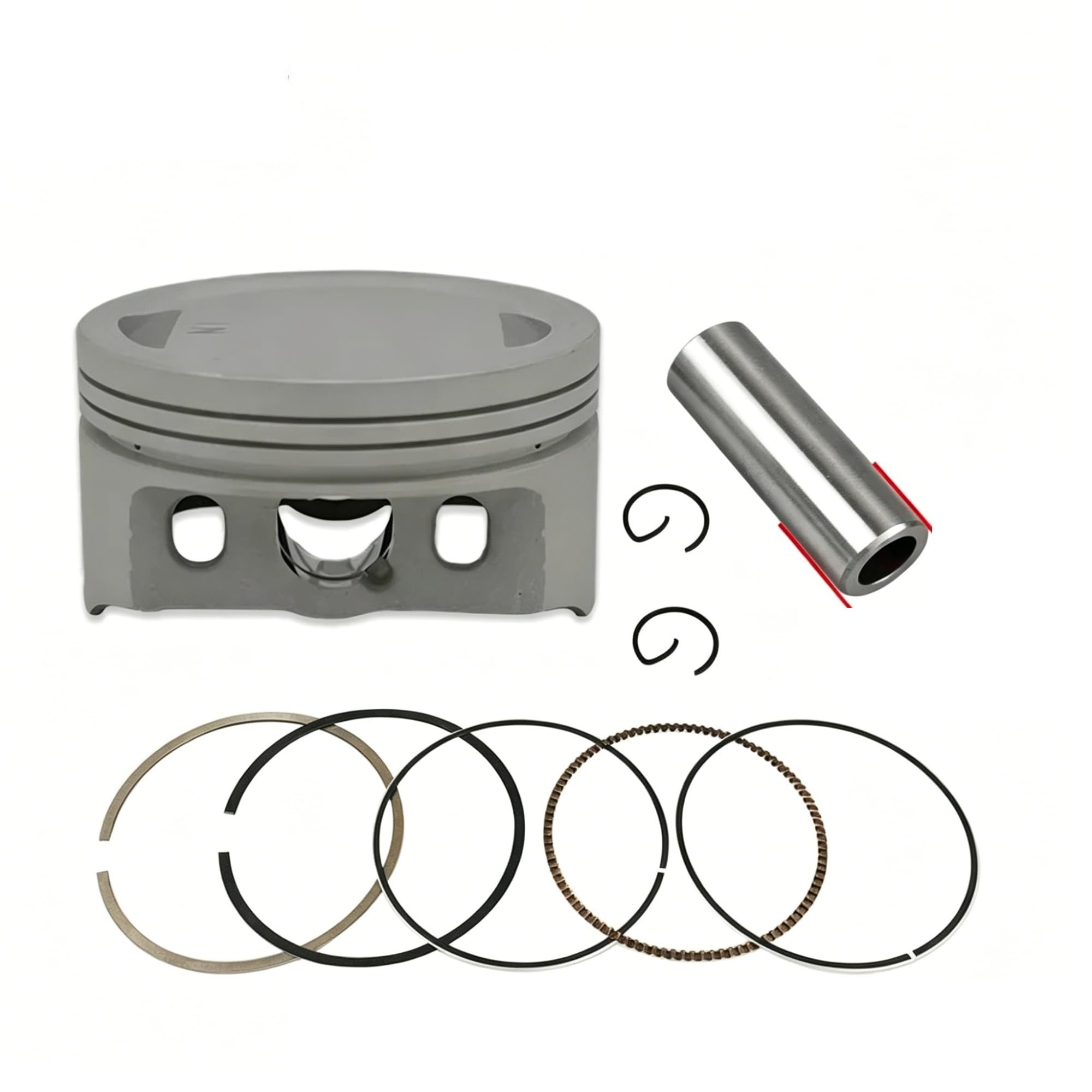 Fasce Elastiche Per XR150L XR150LEKE Per CBF150 Per CBF 150 CG 150 Per TITAN Parti Motore Motociclo 63.5mm 65.5mm Kit Pistone Big Bore (Pin 14mm) Pistone(65.5mm)
