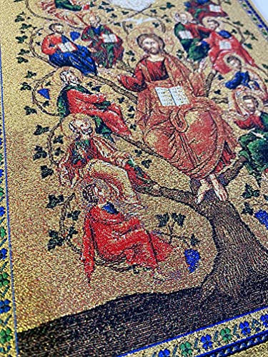 Tapestry Jesus And The 12 Apostles Vine Christ Religious Wall Hanging 14 Inch, Tree Of Life, Religious Gift Room Wall Decoration #TOP4