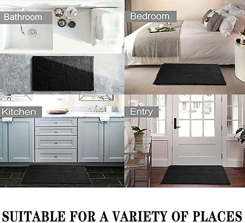 Miniatura 7 de SONORO KATE Alfombra de Baño, Tapete de Baño Antideslizante, Alfombras de Baño Suaves, Acogedoras, de Pelo Largo y Gruesas para Baño, Alfombras de