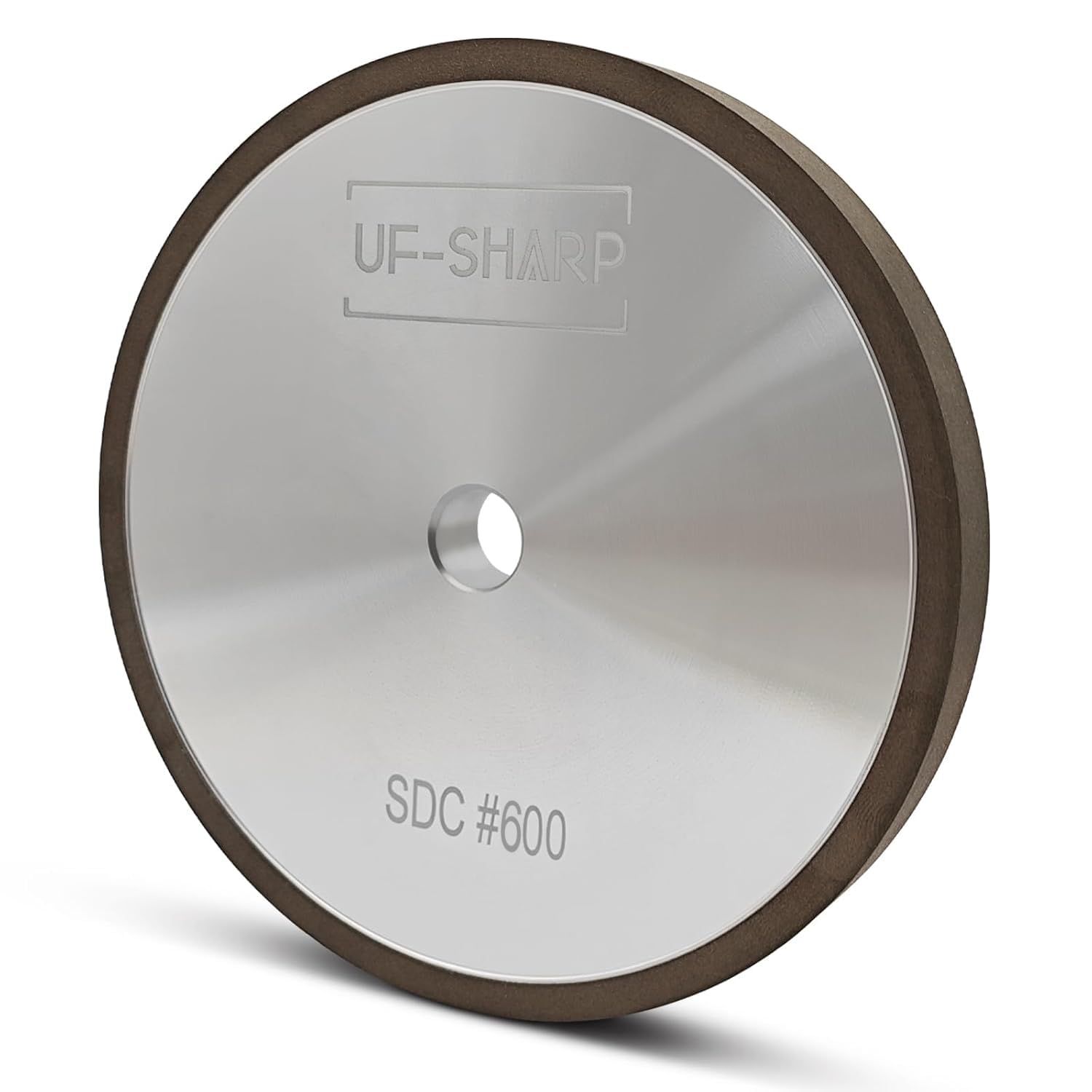 Resin Diamond Grinding Wheel for Twice as Sharp, 600 Grit, 5 inch Dia, 1/2 inch Thick, 1/2 inch Arbor (5 inch, 600, Medium)