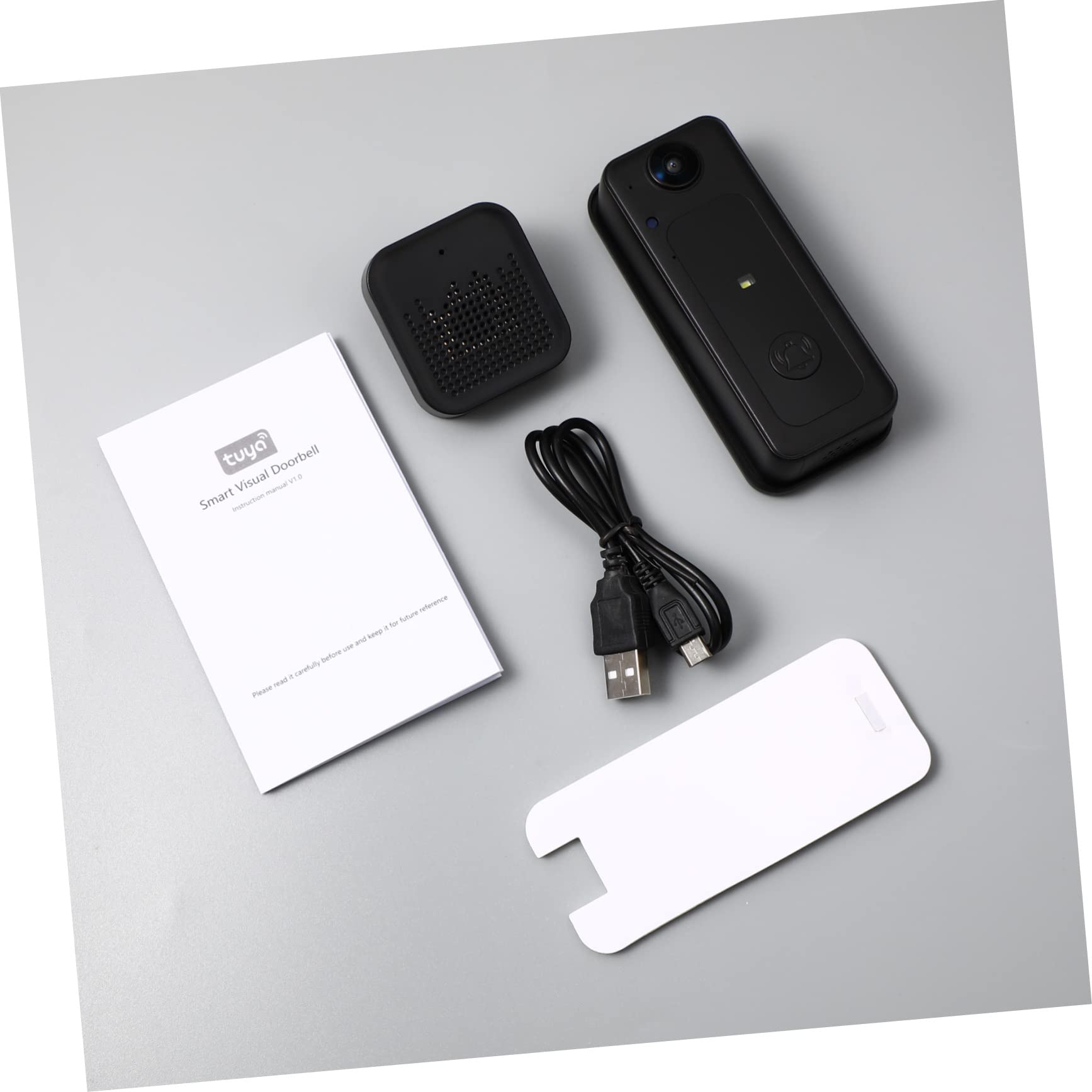jojofuny 2pezzi Suoneria Wireless Intelligente Con Video Bidirezionale Videocitofono Wifi Per e