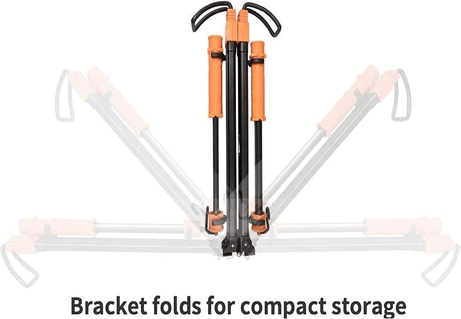 Aain LT06 Cordless Foldable 1500 Lumen Underhood Work Light Bar/ 2 Detachable Lights/8000mAh Battery/360 Degree Rotatable/Flexible Up to 77 Inch Perfect for Mechanic and Inspection, Orange