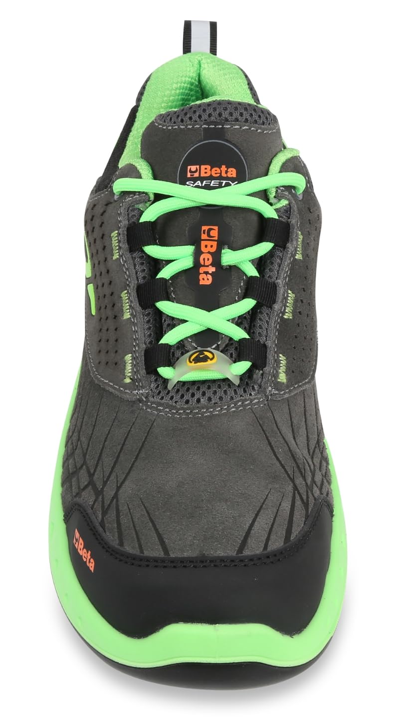 BETA 7271V, Zapatos de Seguridad FitEVOLUTION en Cuero Gamuzado Perforado, Zapatos de Trabajo Antiperforación con Soporte de Estabilidad en el Talón, Talla EU 41, 550g