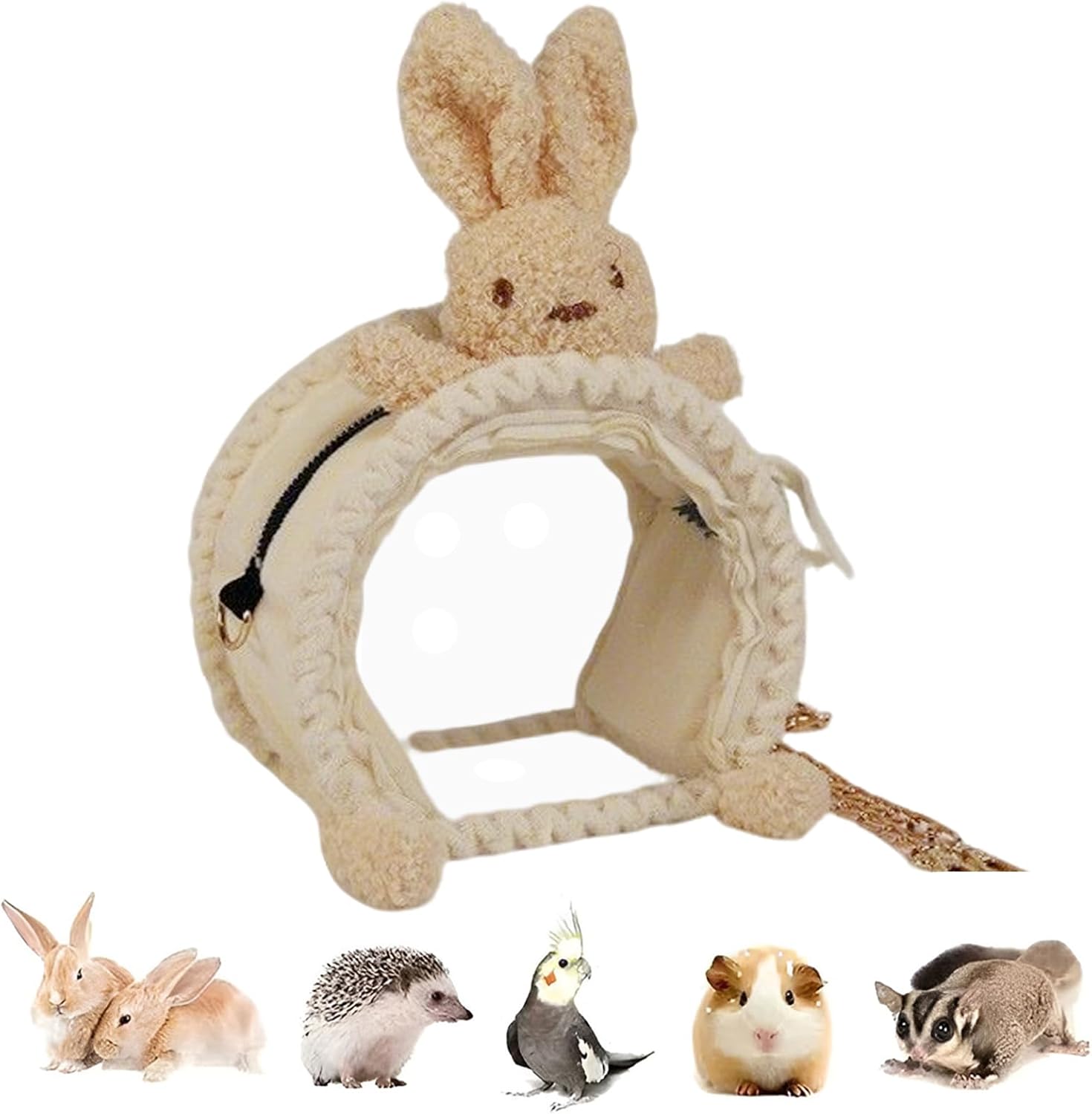 Zaino per criceti | Zaino con finestra trasparente | Borsa da viaggio per ricci – Per viaggiare Coniglio Drago barbuto Zucchero Petauro Riccio Furetto Criceto