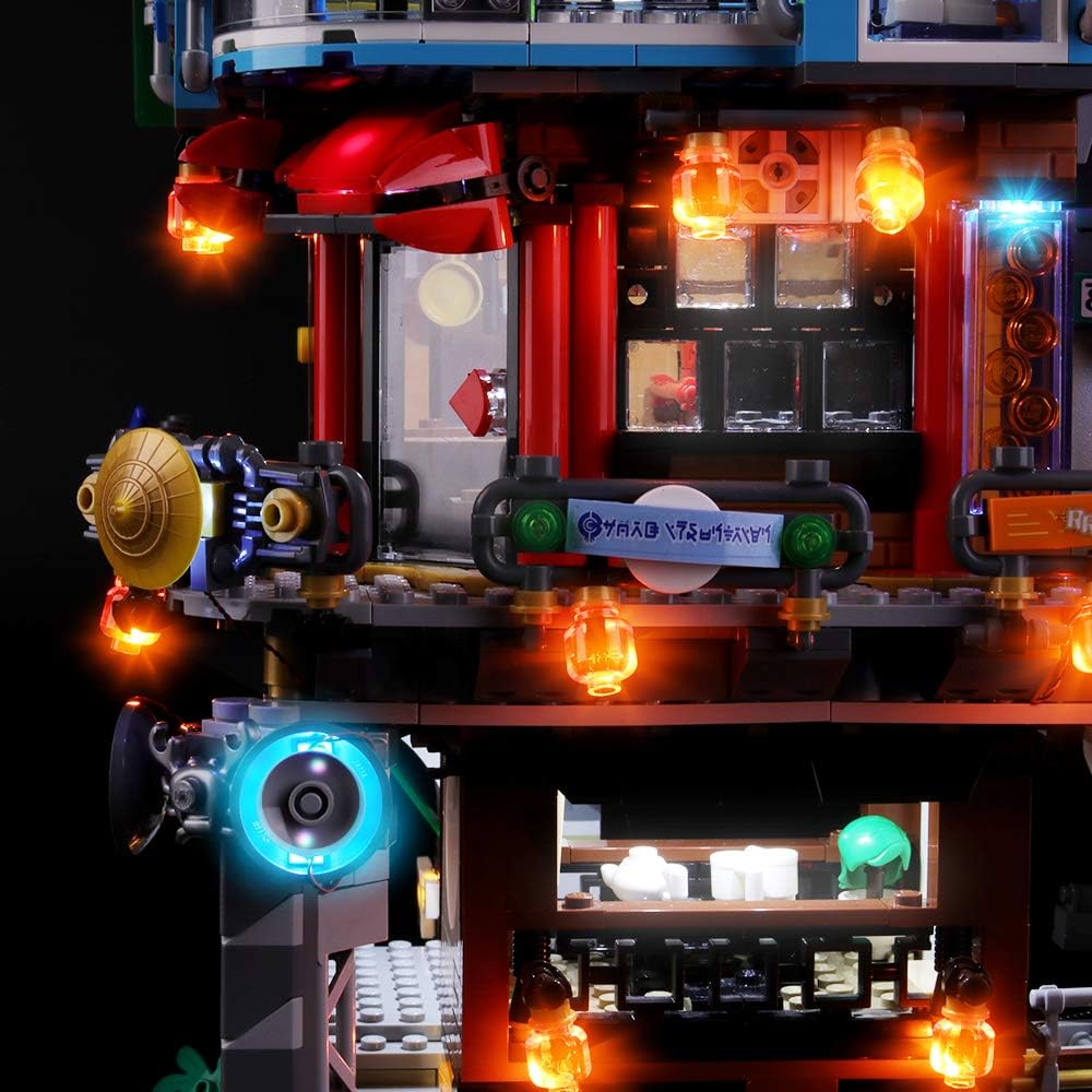 Up To 40% OFF Briksmax Led Lighting Kit for 70620 City Building Blocks Model- Not Include The Lego Set