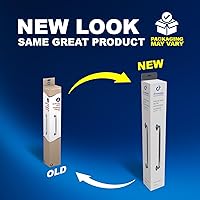 Vista 2 de Dynarex Barra de agarre moleteada con brida giratoria, 24 pulgadas, acero inoxidable con textura, centro antideslizante del riel de seguridad