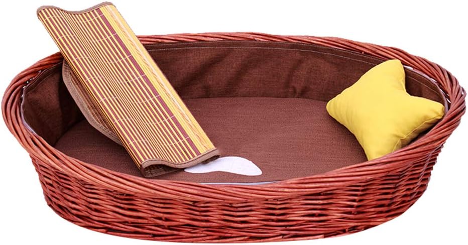 休み 猫の巣の猫のベッドクールな夏の犬の巣のベッドの犬のバスケット