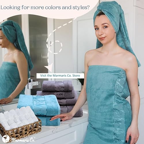 Miniatura 7 de Juego de 2 toallas de baño (carbón)