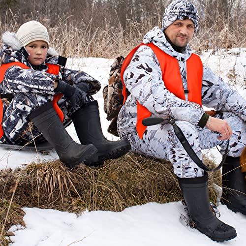 Chuarry 5 Pcs Blaze Orange Hunting Vest Adult Unisex Safety Hunting Vest Outdoor Orange Safety Hunting Vest For Men High Visibility Vest Unisex Adult Women Outdoor, Medium #TOP3