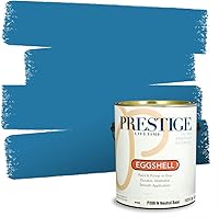 Vista 93 de Prestige Paints. - Base y pintura para exteriores en un solo galón, 1 galón. plano, comparable con Sherwin Williams Topsail.
