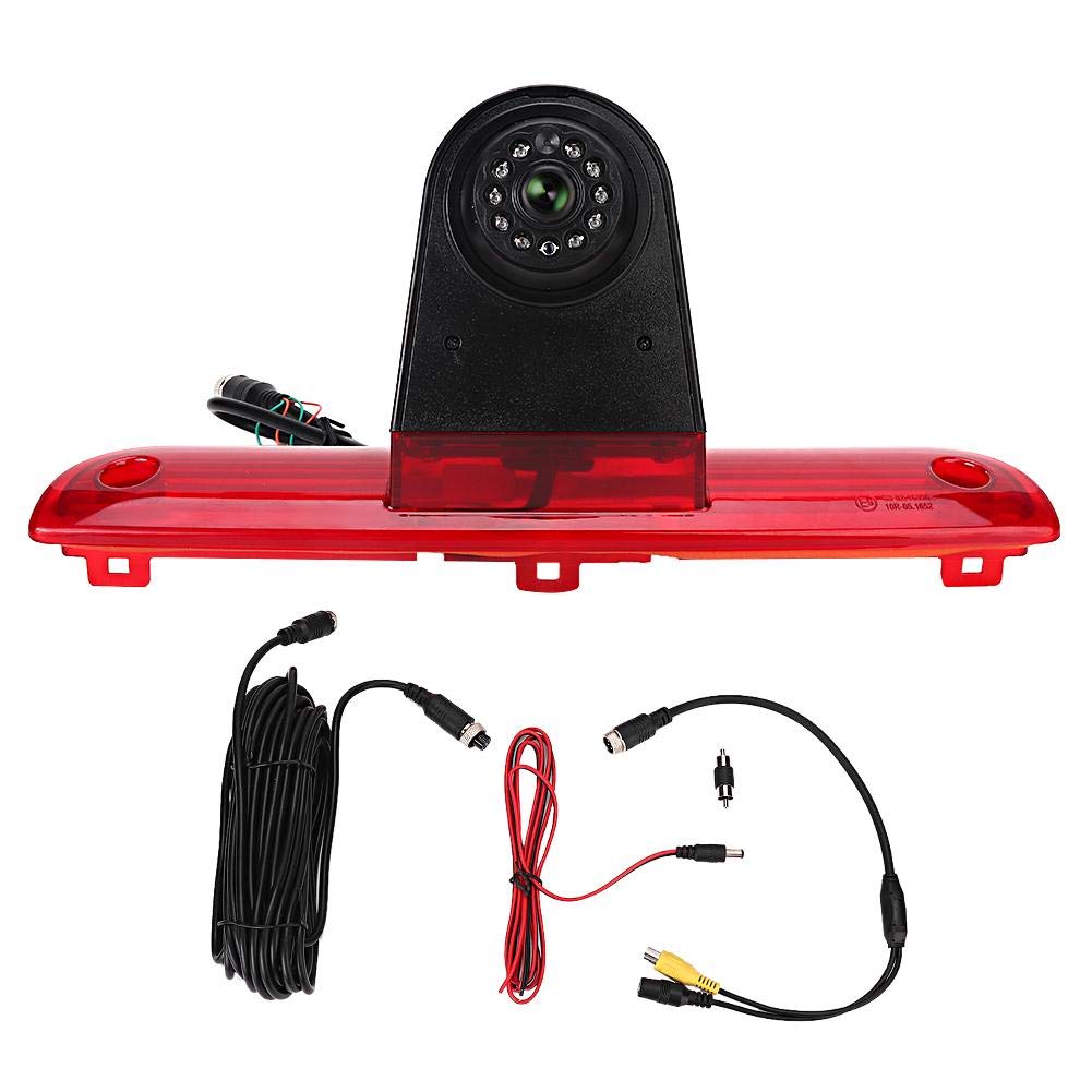 Qiilu Moniteur de caméra de recul pour Feux de freinage 1/3 PC4089 avec PAL/NSTC adapté pour Ducato 3 générations 06-18 L9b167