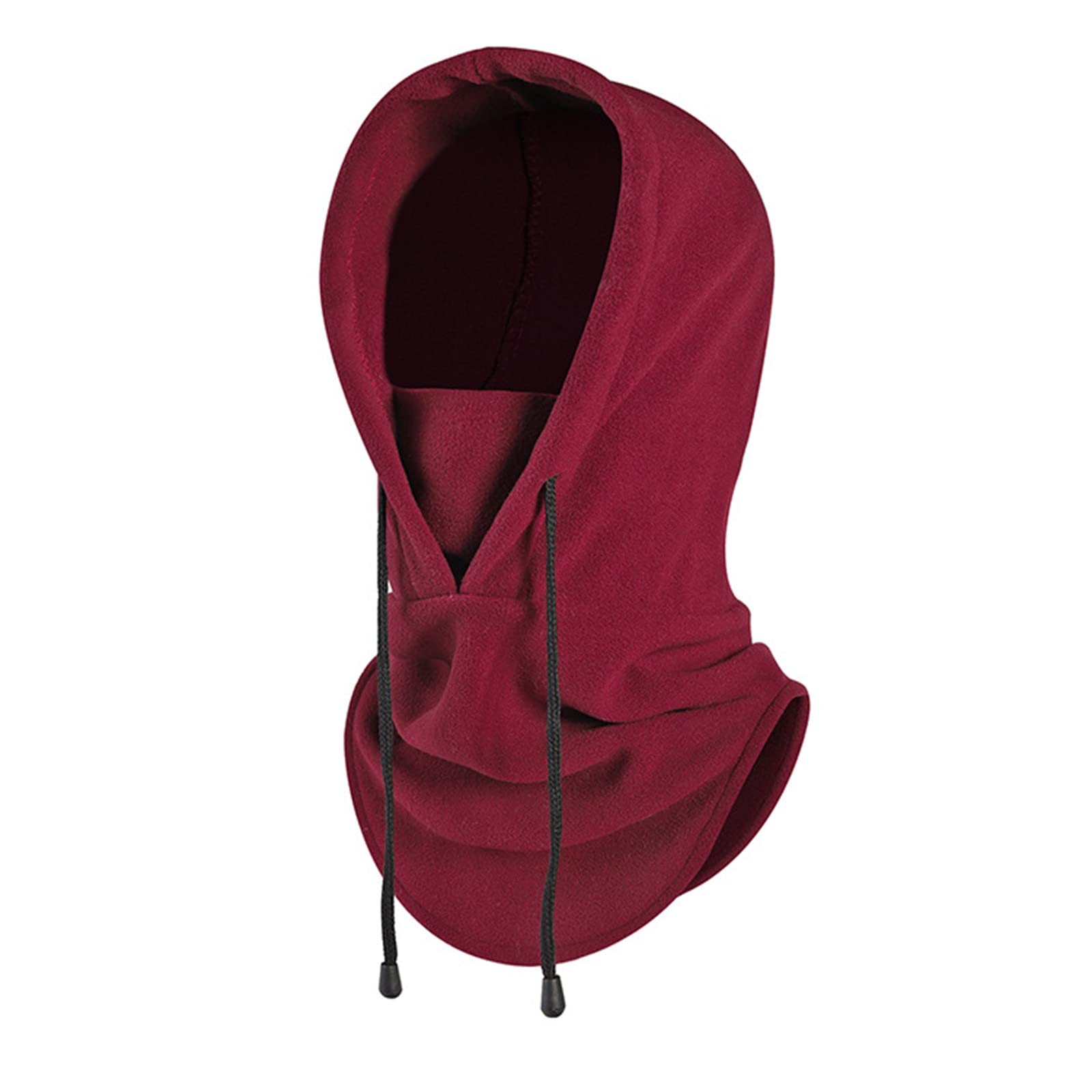 CocilaWinter Men Hood Ski Winter for Cold Weather Windproof Adjustable Warm Hood Cover Hat Cap Scarf Men Trapper Winter Hat Waterproof Hats for Women Black Ladies Hat Funeral