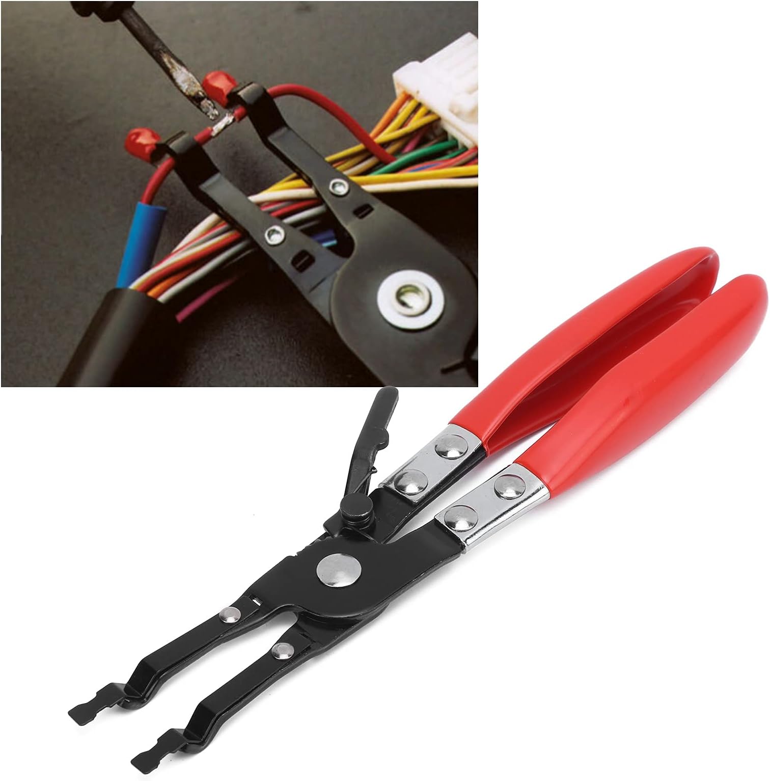 Akozon Car Soldering Pliers, Metal Soldering Plier Multi-Function Wire Welding Clamp Pick‑Up Aid Tool Wire Welding Pliers For Automobile Maintenance Repairing Tool