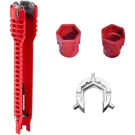 Wasserhahn Montage Werkzeug Risegun Spülenschlüssel Set - Multifunktionaler Armaturenschlüssel Spülbecken Schlüssel