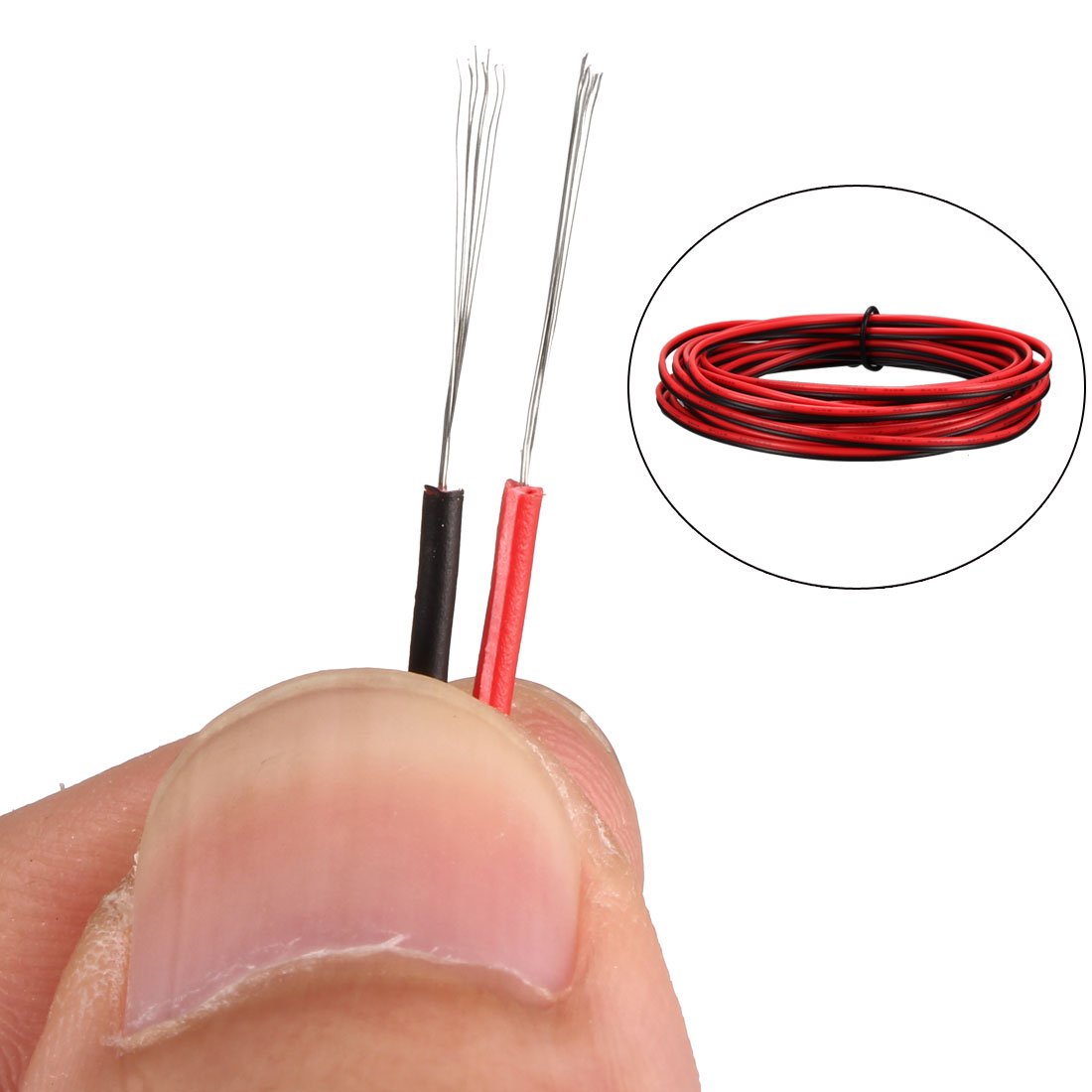 30 Gauge Wire MECCANIXITY 24 Gauge 2-Conductor Electrical Wire, Tinned ...