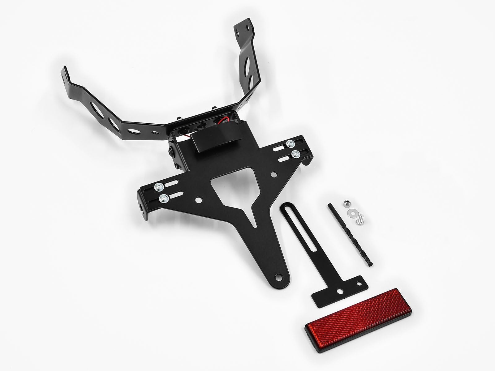ZIEGER 10000415 Kennzeichenhalter Kennzeichenträger Nummernschild Halter Halteplatte (inkl. Kennzeichenbeleuchtung und Rückstrahler)