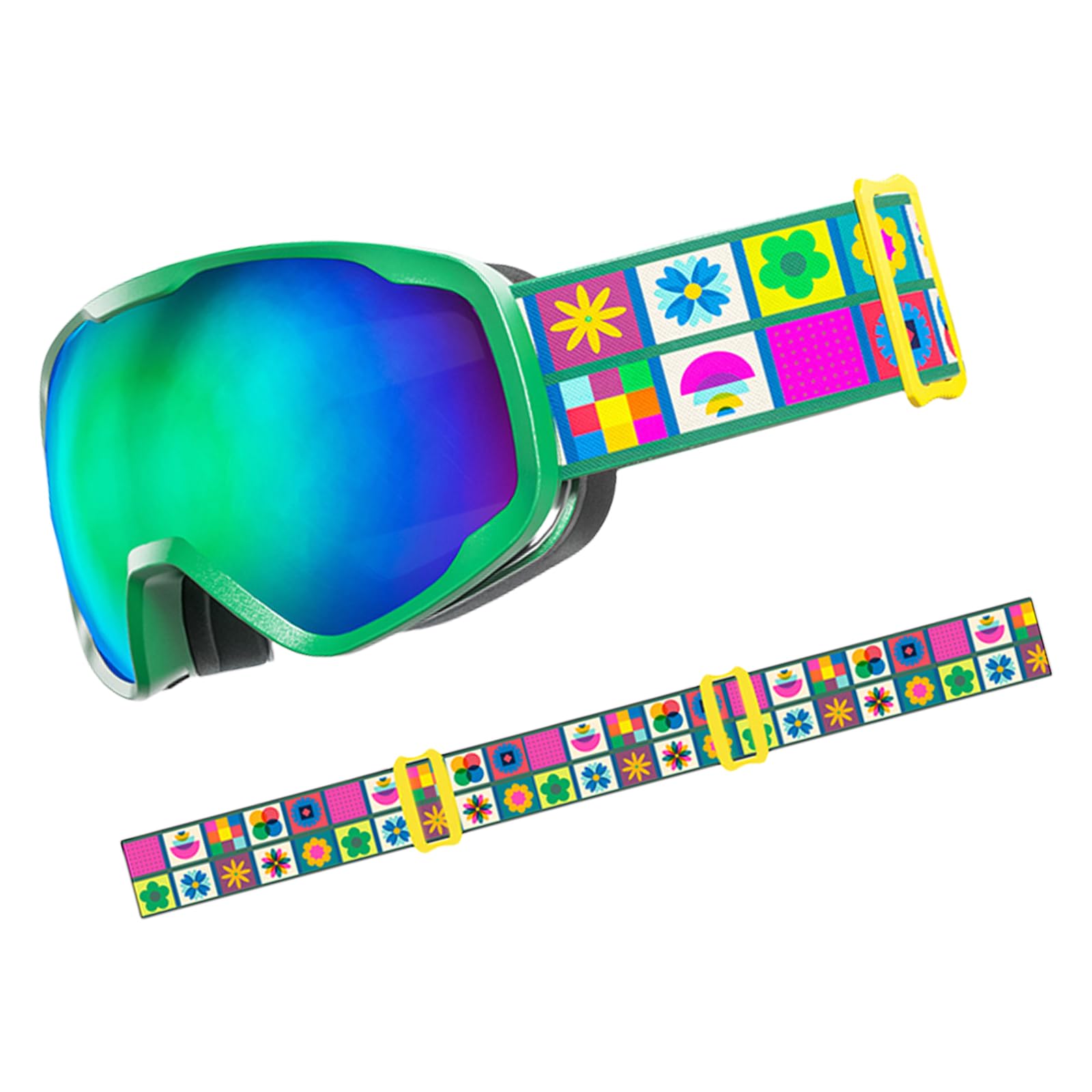 Lunettes de ski pour enfants - Résistantes à la buée - Pour garçons et filles de 3 à 15 ans