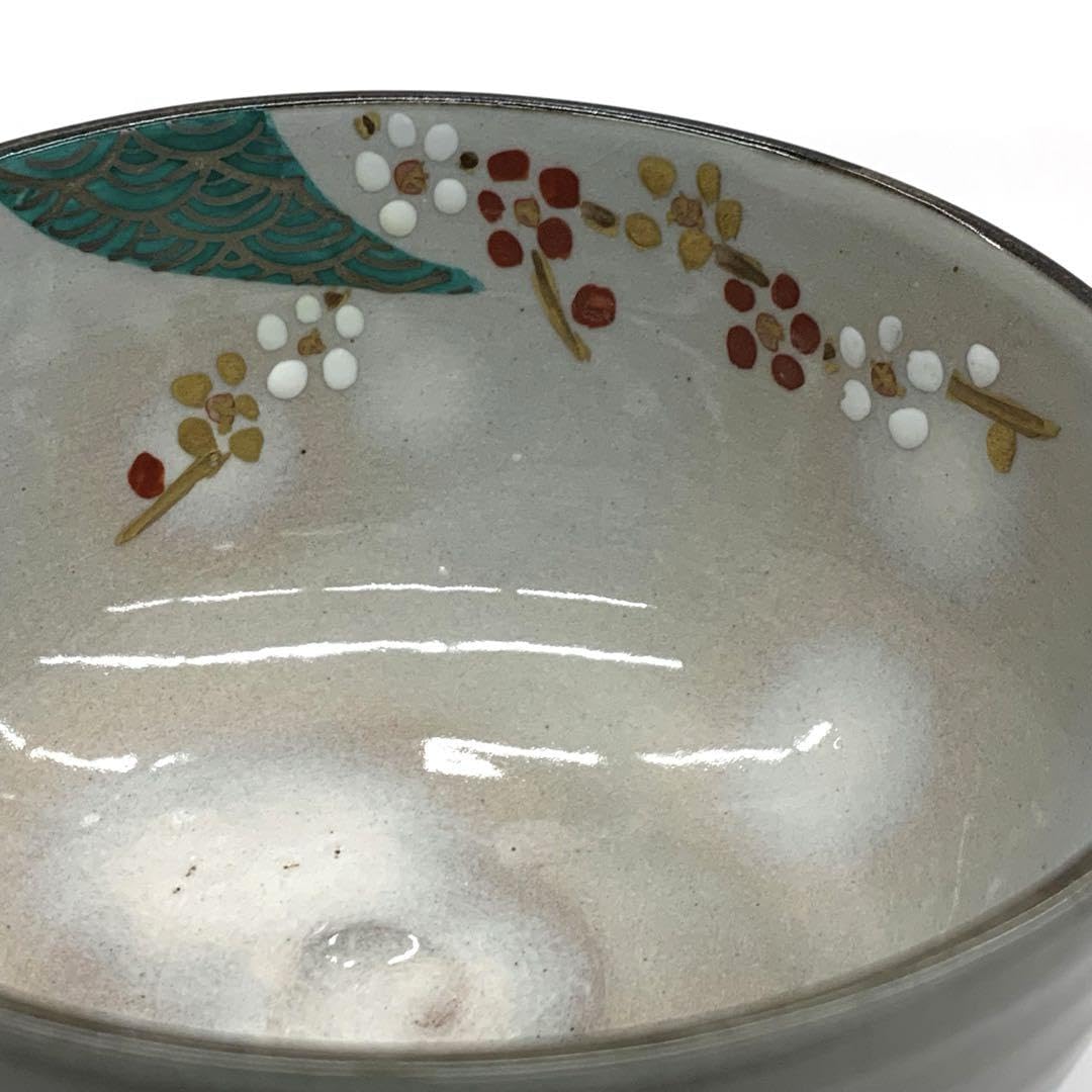 Amazon.co.jp: 茶碗 梅に青海波香雪 共箱 : 文房具・オフィス用品