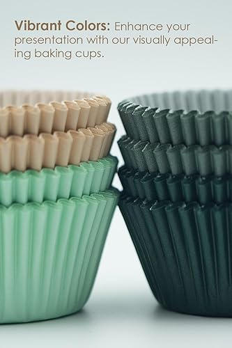 Miniatura 5 de Forros para magdalenas, 200 piezas de forros para magdalenas, envoltorios estándar para cupcakes, revestimientos para cupcakes, revestimientos de