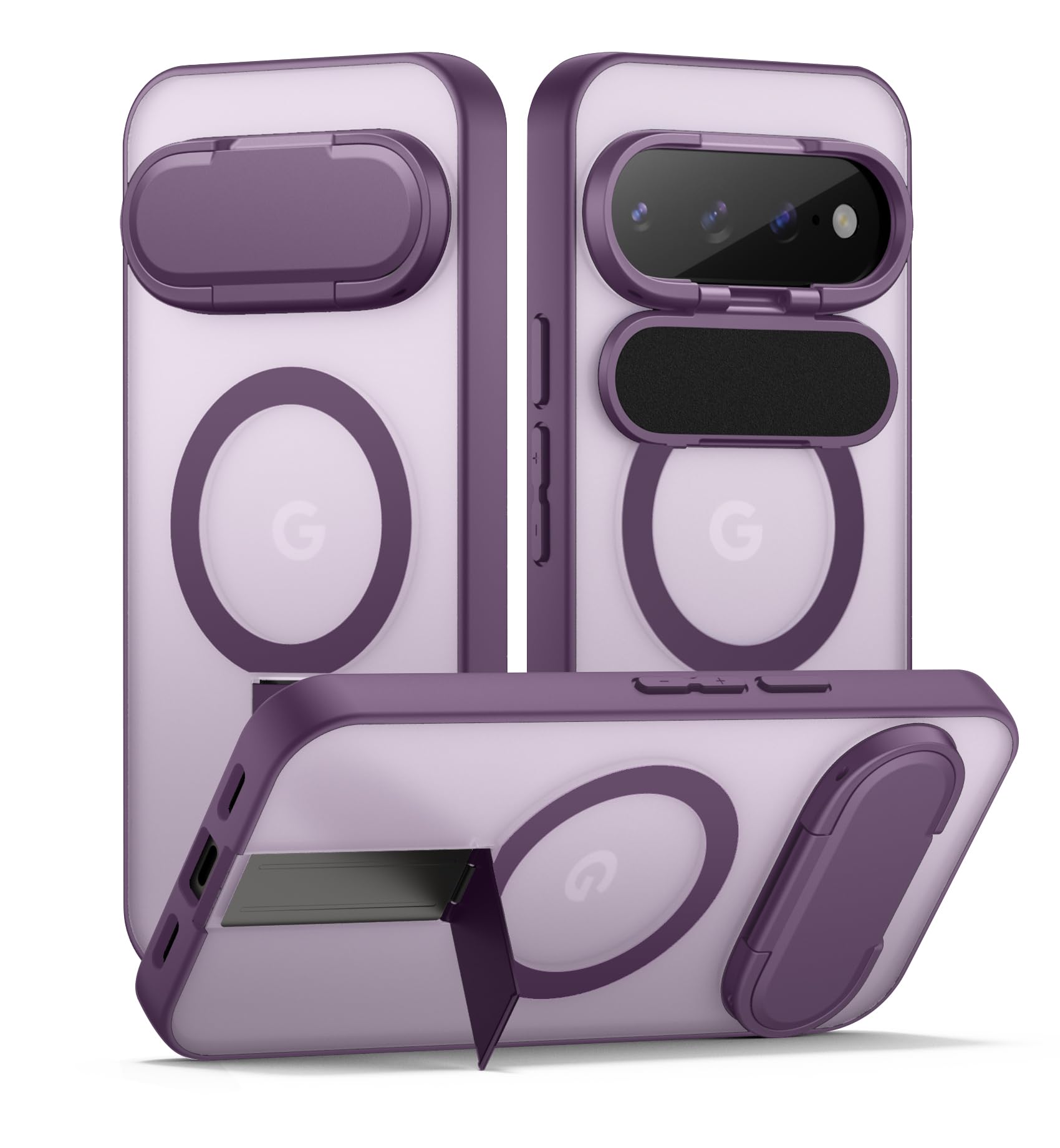 Photo 1 of SURITCH Magnetic Case for Google Pixel 10/10 Pro/11/11 Pro - Purple