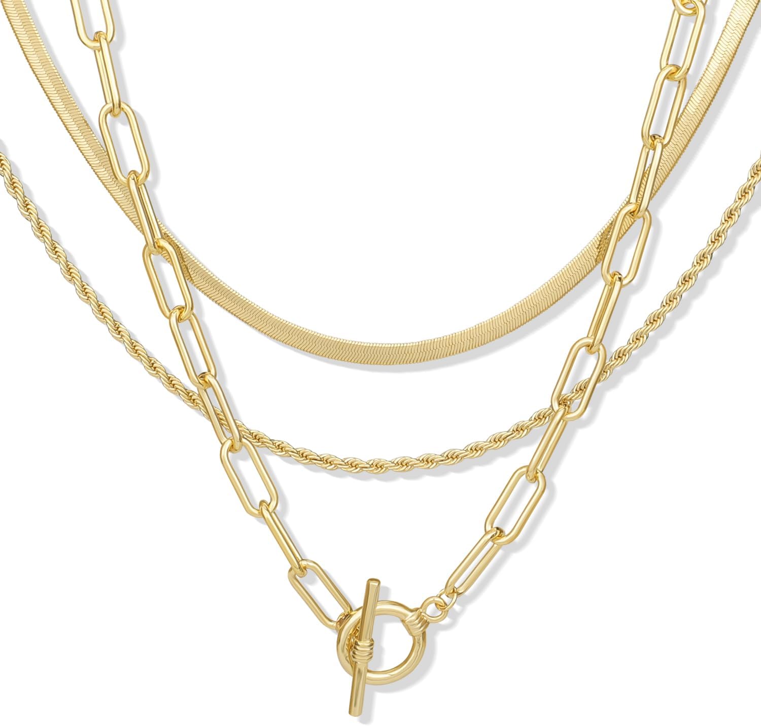 Women Layered Necklace Set-NE-3C