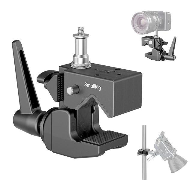 SmallRig SMALLRIG Super Clamp Kit, Heavy Duty Max Load 33lb / 15kg, with 5/8'' Stud