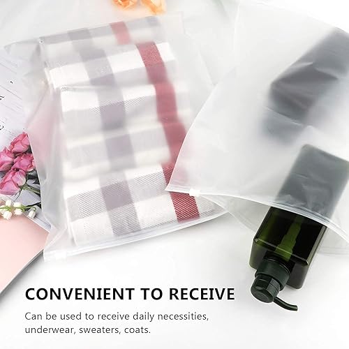 Miniatura 8 de Bolsas tipo camiseta para pequeñas empresas, 50 piezas bolsas de polietileno de 3 mil de grosor 10x13 bolsas de empaque para camisetas bolsas de