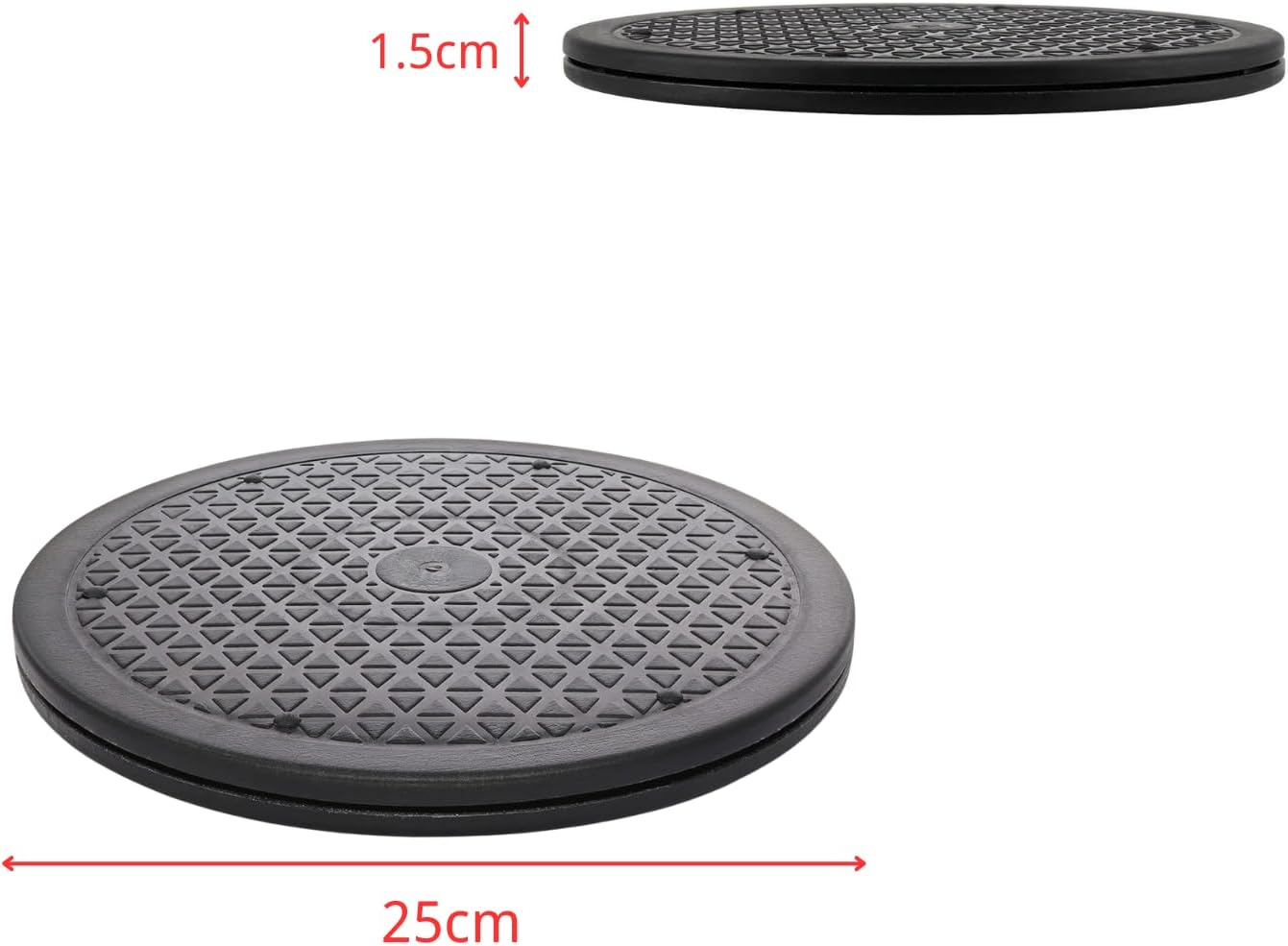 Rotating Swivel Stand, YMULAS Heavy Duty 360 Degree Rotate Turntable Lazy Susan Turnplate for TV Computer Laptop Speaker Clay Pottery Sculpture (10 Inch)