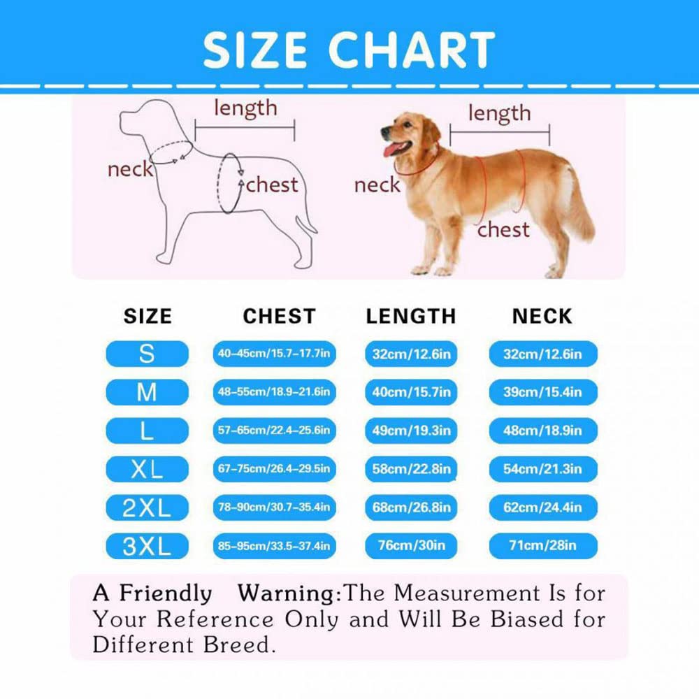 Impermeabile per Animali Domestici Abbigliamento per Animali Domestici Tessuto Impermeabile Riflettente di Sicurezza Abbigliamento per Cuccioli,Blu,XXL