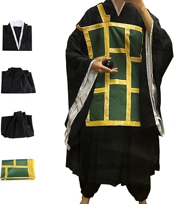 MEADOO Anime Geto Cosplay Kimono Outfits Full set with Printed Cassock Easter and Halloween Costume For Adult