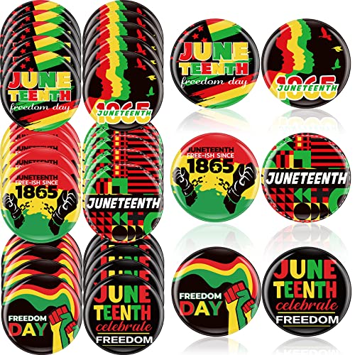 Boutons Juneteenth Jexine de 58 mm grand lot de 120 badges commémoratifs