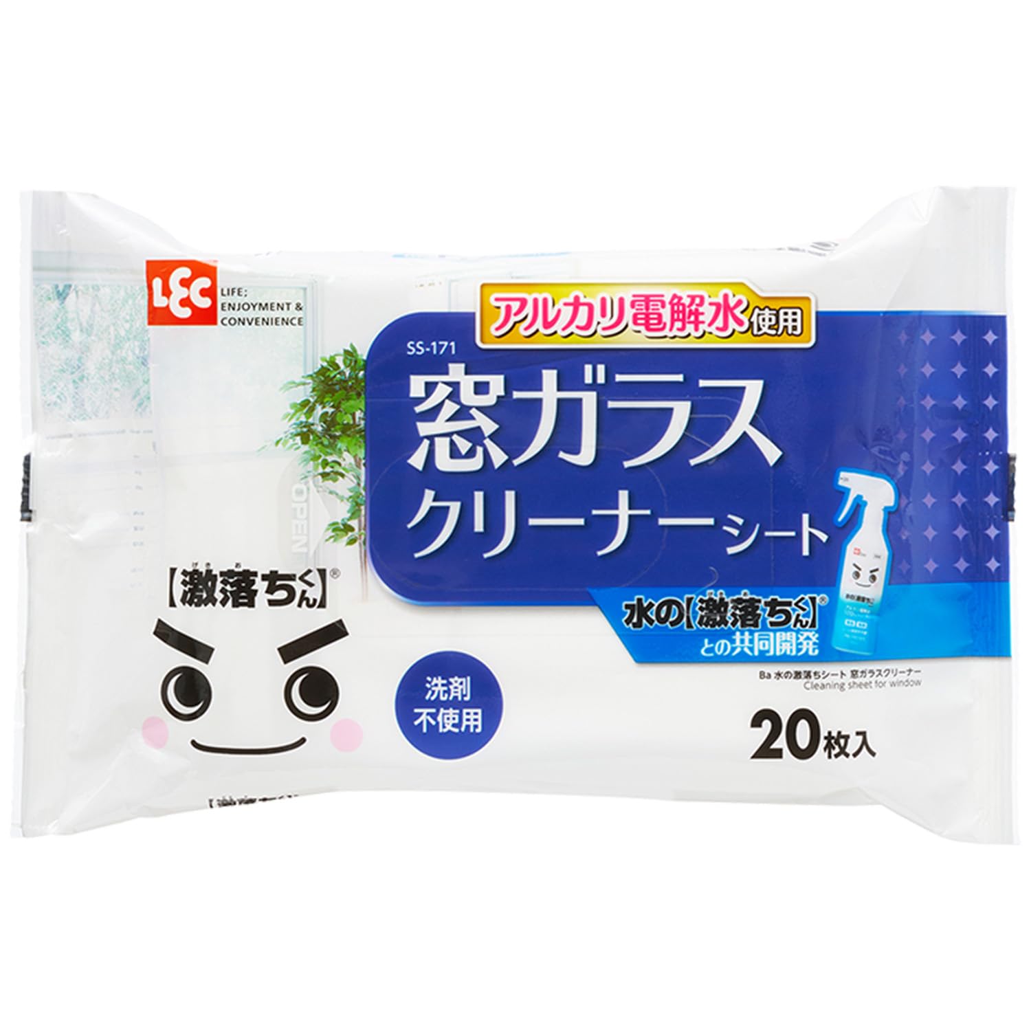 Amazon.co.jp: レック Ba 水の激落ちシート 窓ガラスクリーナー 20枚入