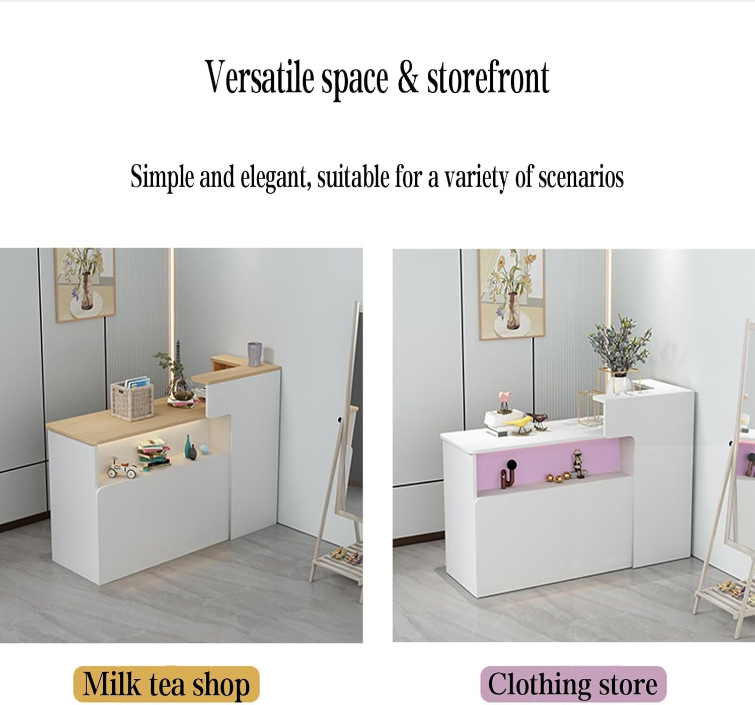 Pink Reception Desk Reception Desk With Counter Blue Front Desk Retail Checkout Counter Front Desk Reception Counter Checkout Counter 160cm Wooden Reception Desk Store Counter 120 Salon Reception Desk