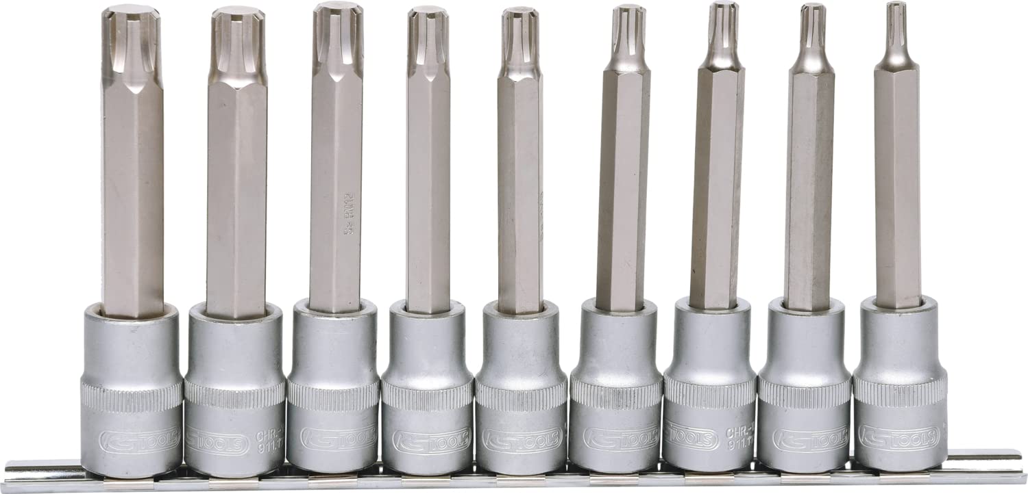 KS Tools 911.1335 Bussola 1/2", serie RIBE, 9 pz, M5-M14