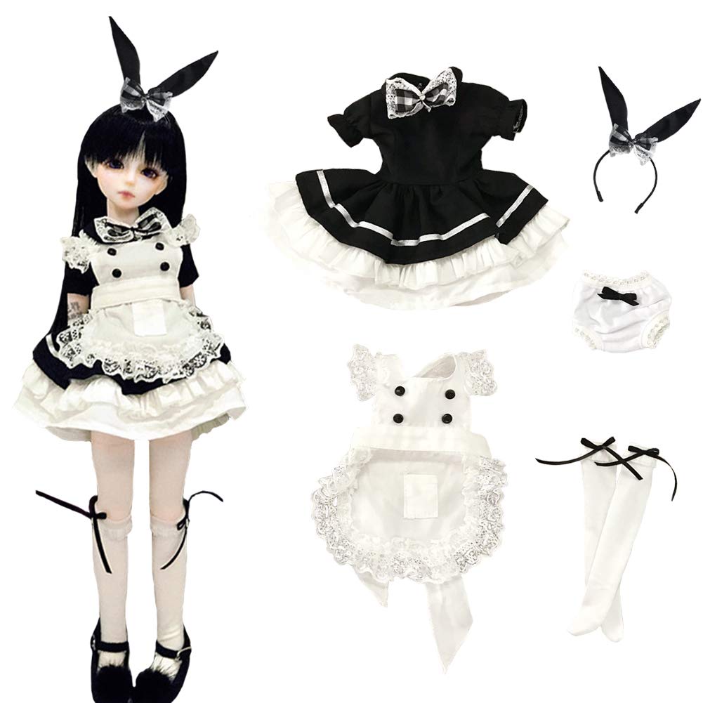 Amazon.co.jp: rakulifey ドールアウトフィット 人形メイド服 1/3 