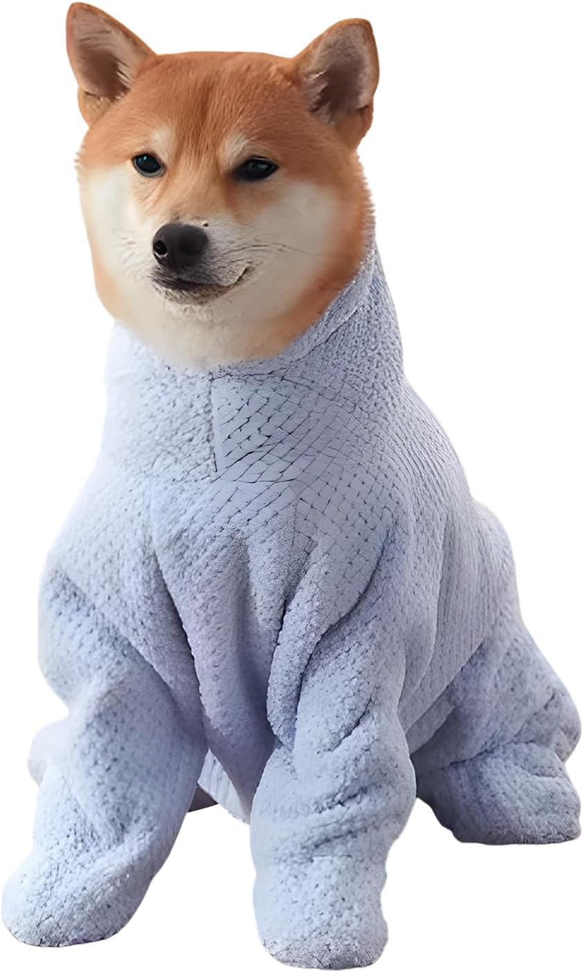 MANON ROSA Dog Bathrobe Towel Absorbent Microfiber Robe