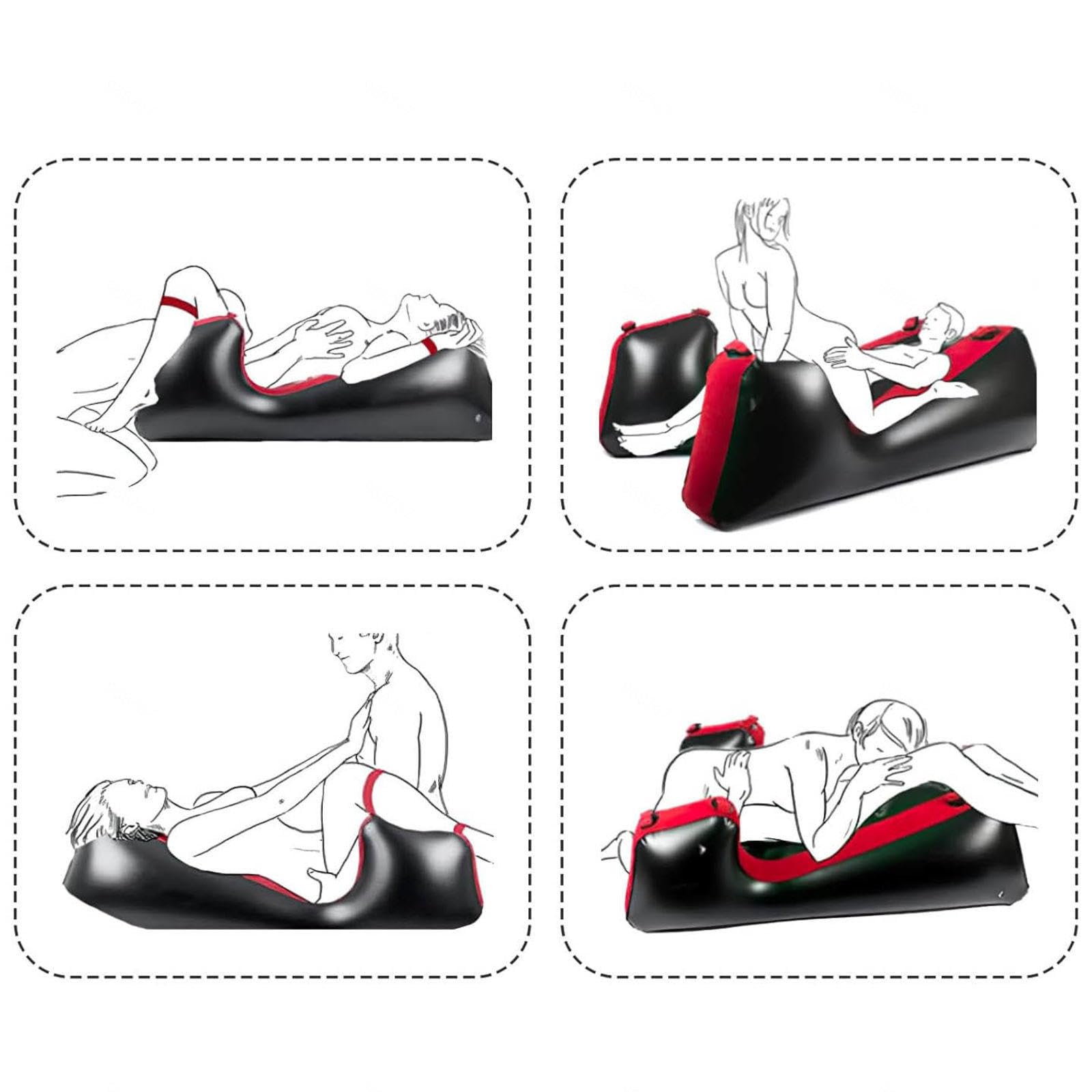 Canapé Gonflable Fauteuil inclinable, utilisable en Position Assise ou allongée