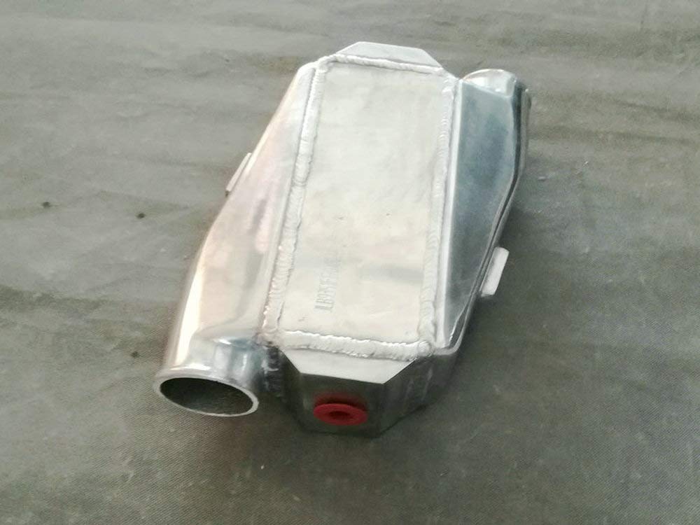 30 cm x 30 cm x 4,5 cala uniwersalna chłodziarka powietrza do wody aluminiowa turbo 180 stopni wylot wlotowy 3" 76 mm rura bar i wymiennik ciepła płytowy